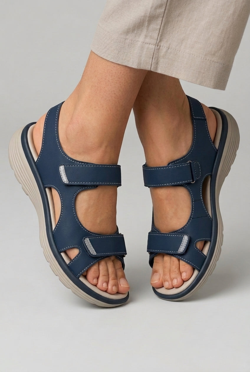 Orthopaedic Sandals for Women, Cushioned Supportive Arch Alignment Anti-Slip Sole, for Walking, Everyday Wear, Comfort &