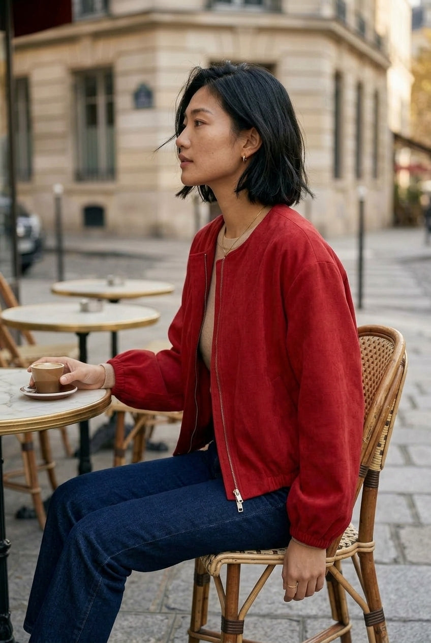 Ionara | Zip-Up Bomber Jacket