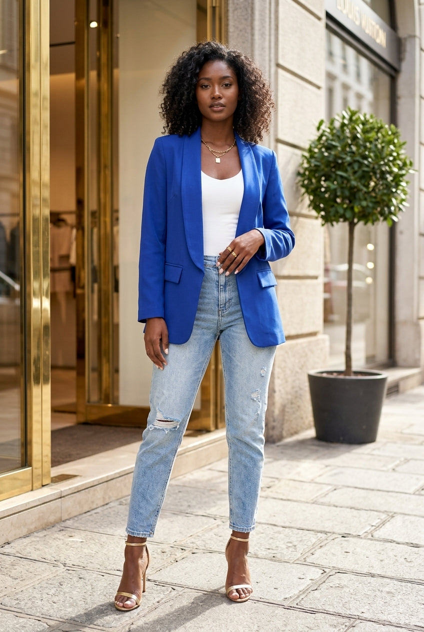 Bria | Open-Front Tailored Blazer