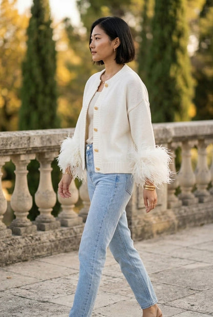 Onlyn | Loose Knit Button Cardigan