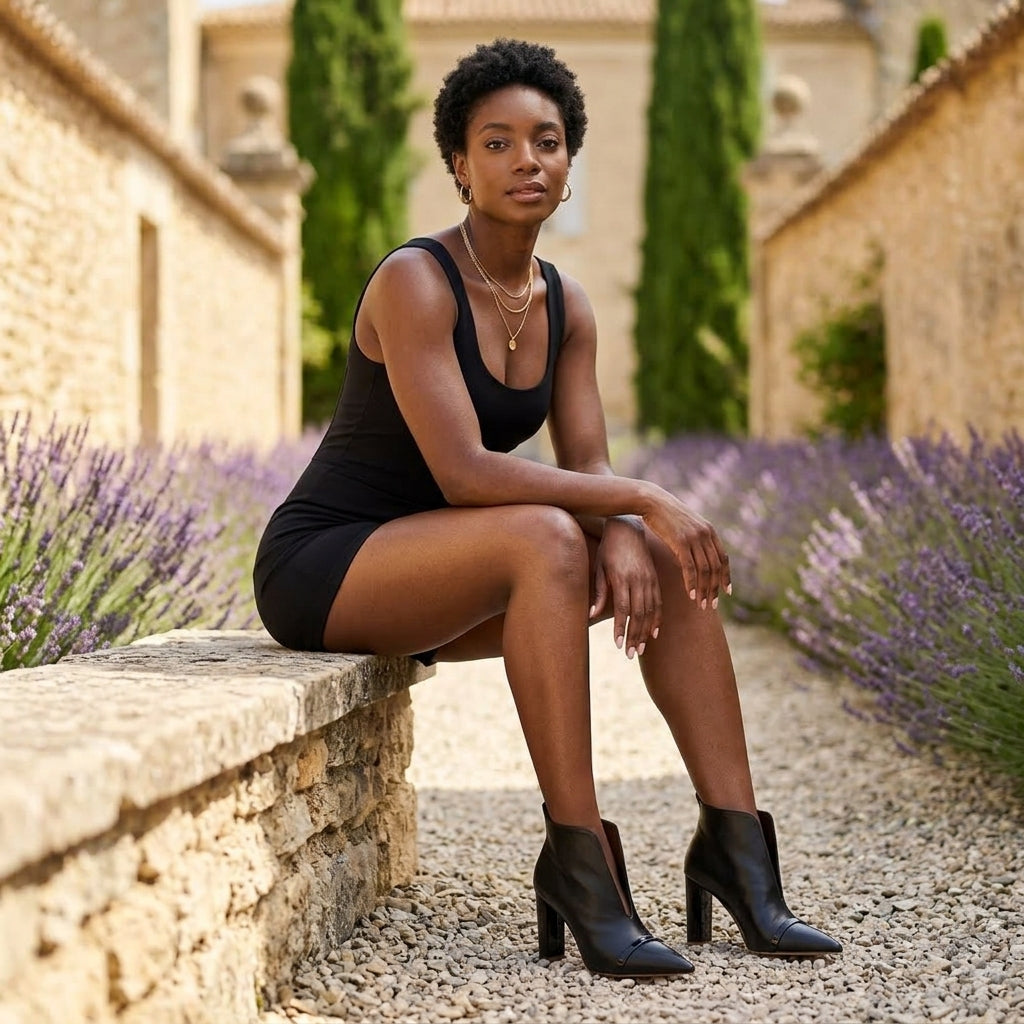 Ewia | Pointed-Toe Ankle Bootie
