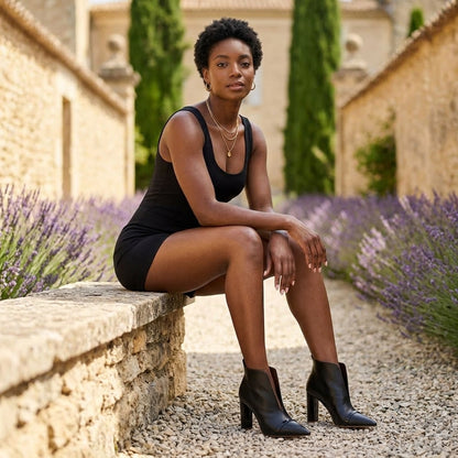 Ewia | Pointed-Toe Ankle Bootie