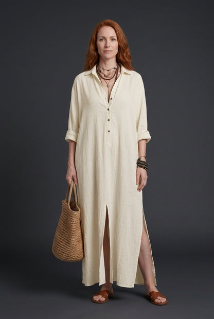 Elegant Maxi Dress for Women, Flattering Silhouette Long-Sleeve, for Work, Date Night, Brunch & Everyday Wear
