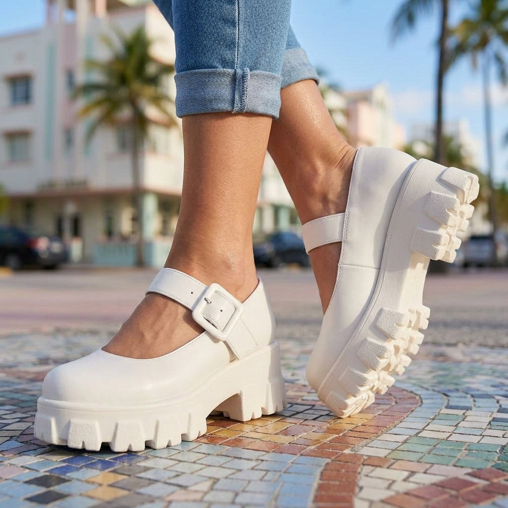 Marjolaine | Mary Jane Platform Heels