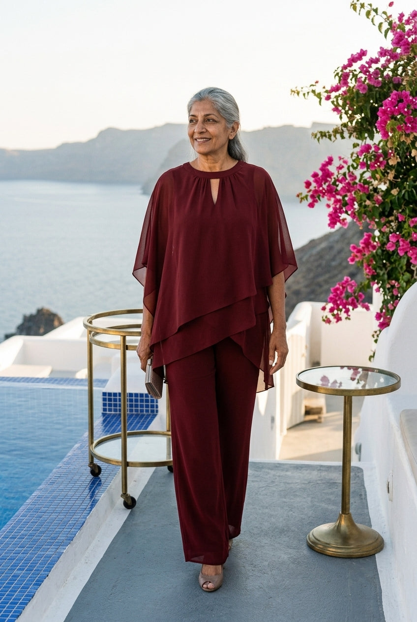 Isabeau Wynn | Cape-Style Two-Piece Set