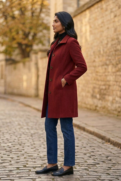 Grear | Button-Front Wool-Blend Coat