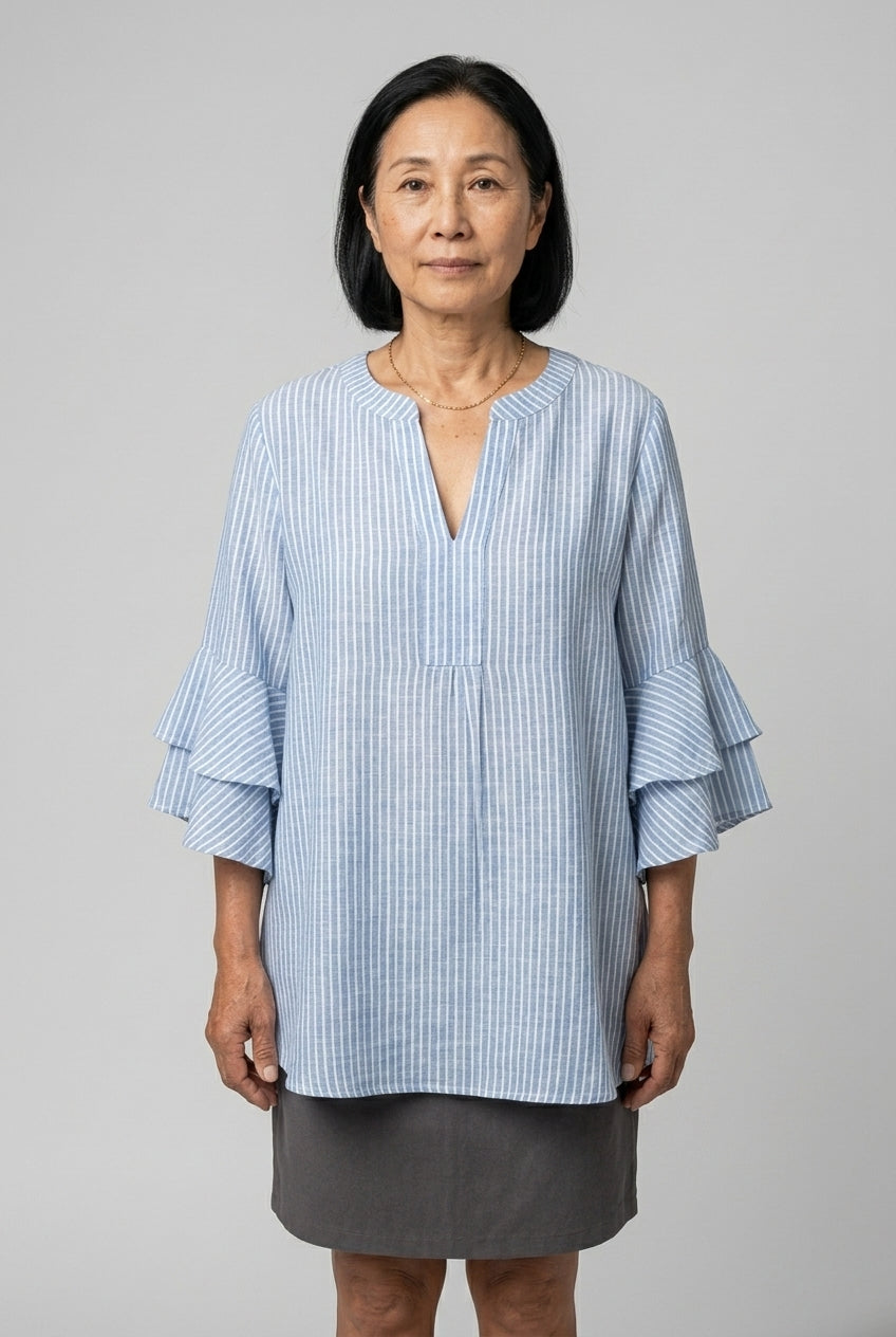 Thomasina Fabienne | Floral Ruffle Blouse