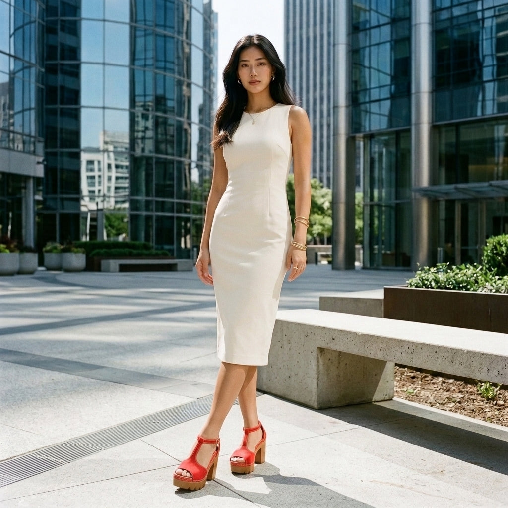 Heidi Katinka | Peep-Toe Platform Sandal