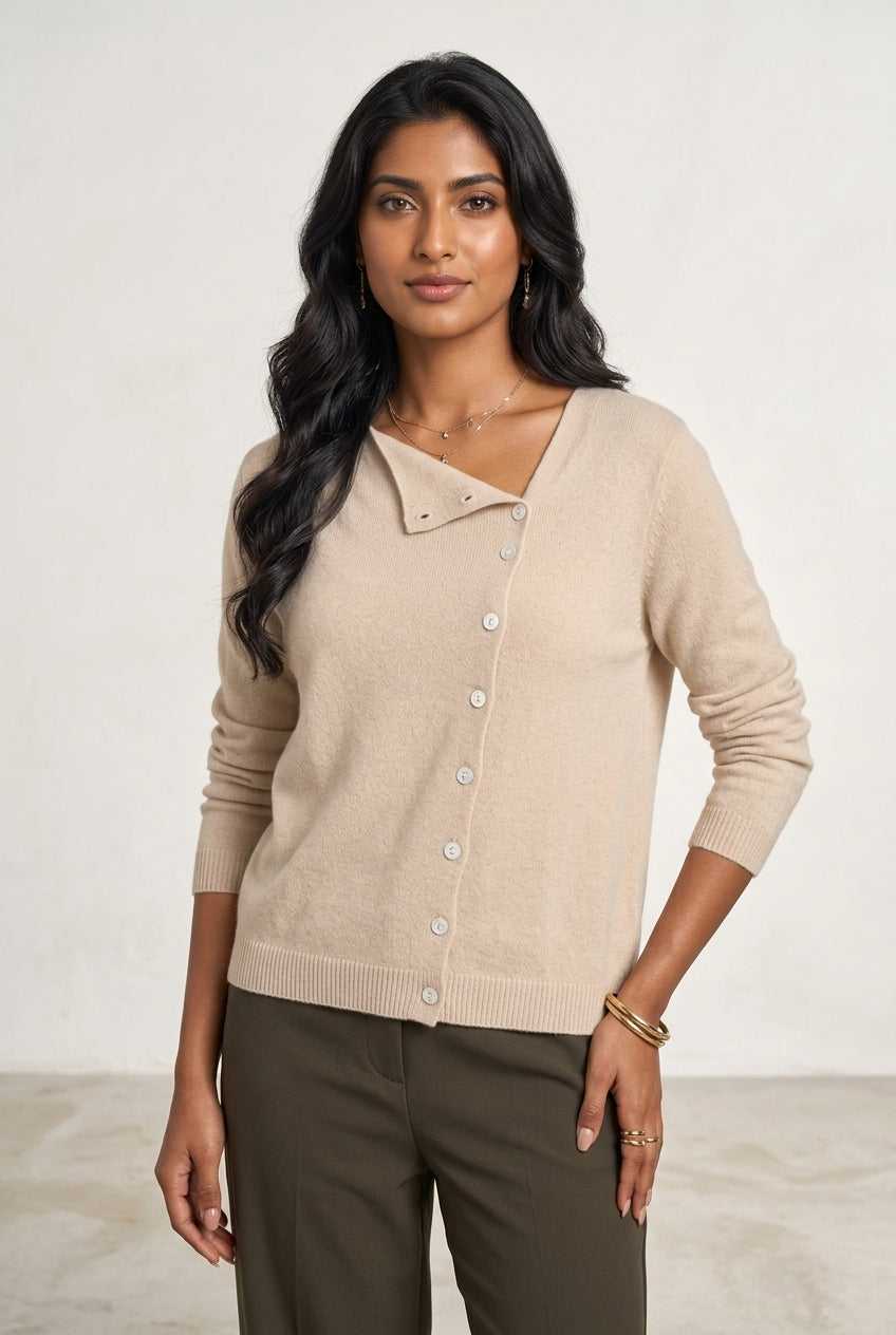 Annabel Emmanuelle | V-Neck Button-Down Cardigan