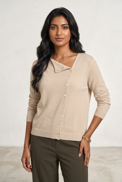 Annabel Emmanuelle | V-Neck Button-Down Cardigan