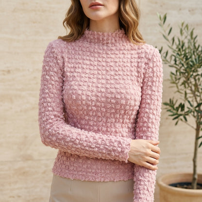 Amora | Knitted Turtleneck Top