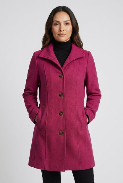 Hana | Women's Flattering Longline Coat with Pockets