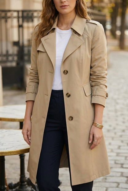 Wava | Single-Breasted Trench Coat