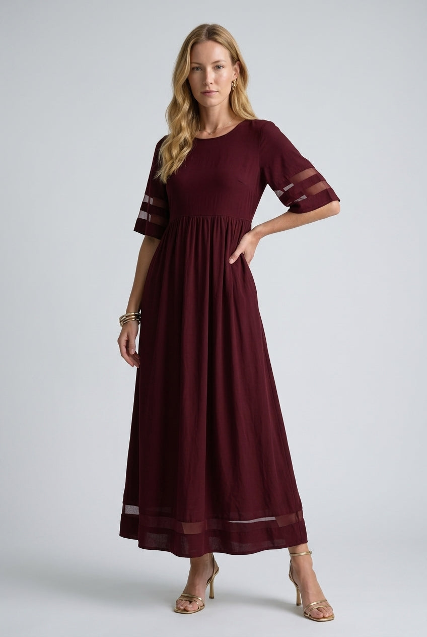 Roselyne | Flowing A-Line Maxi Dress