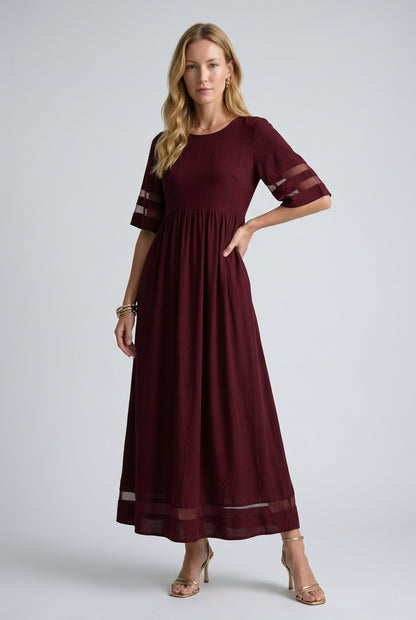 Roselyne | Flowing A-Line Maxi Dress