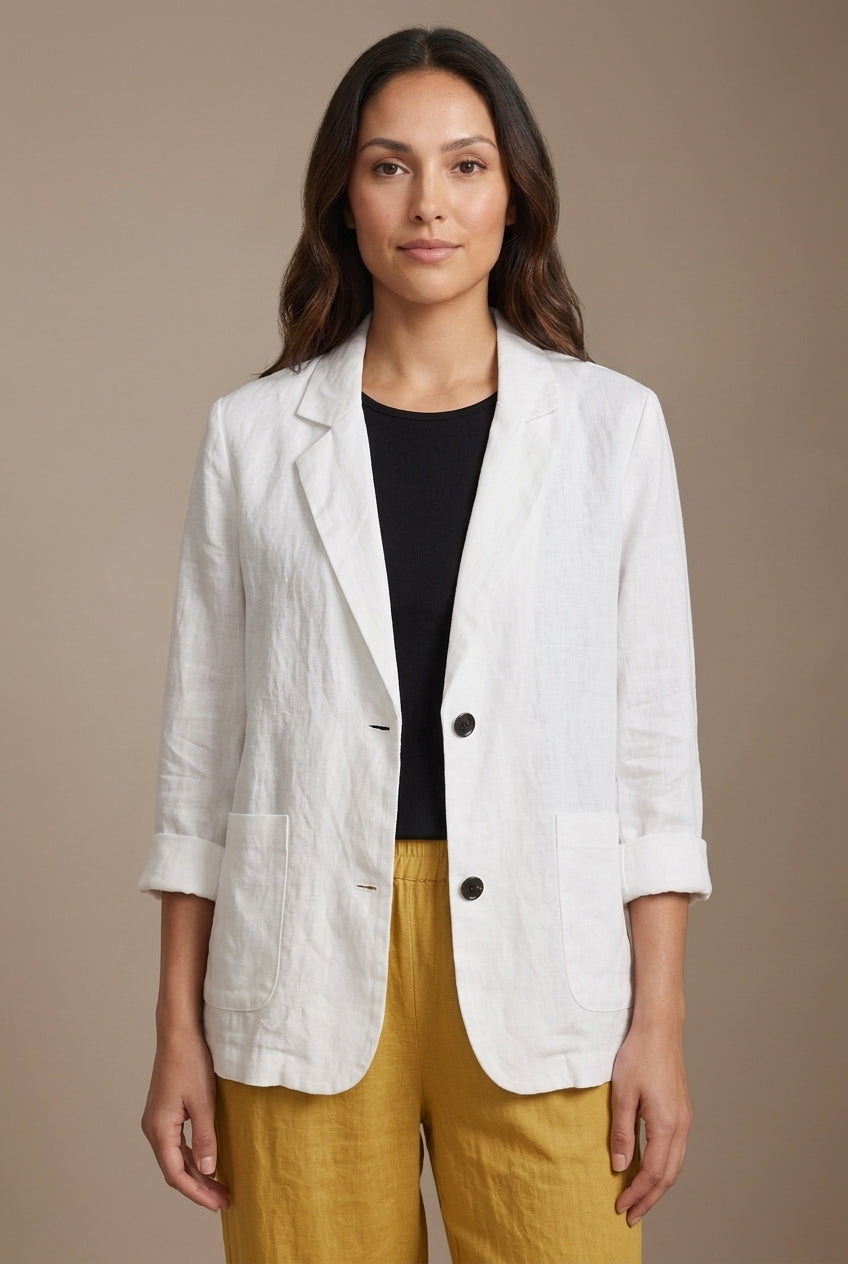 Gia | Women's Double Breasted Tailored Long Sleeve Blazer with Notched Lapels
