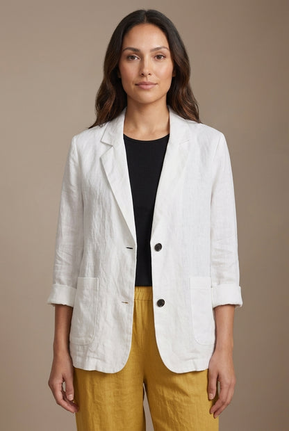 Gia | Women's Double Breasted Tailored Long Sleeve Blazer with Notched Lapels
