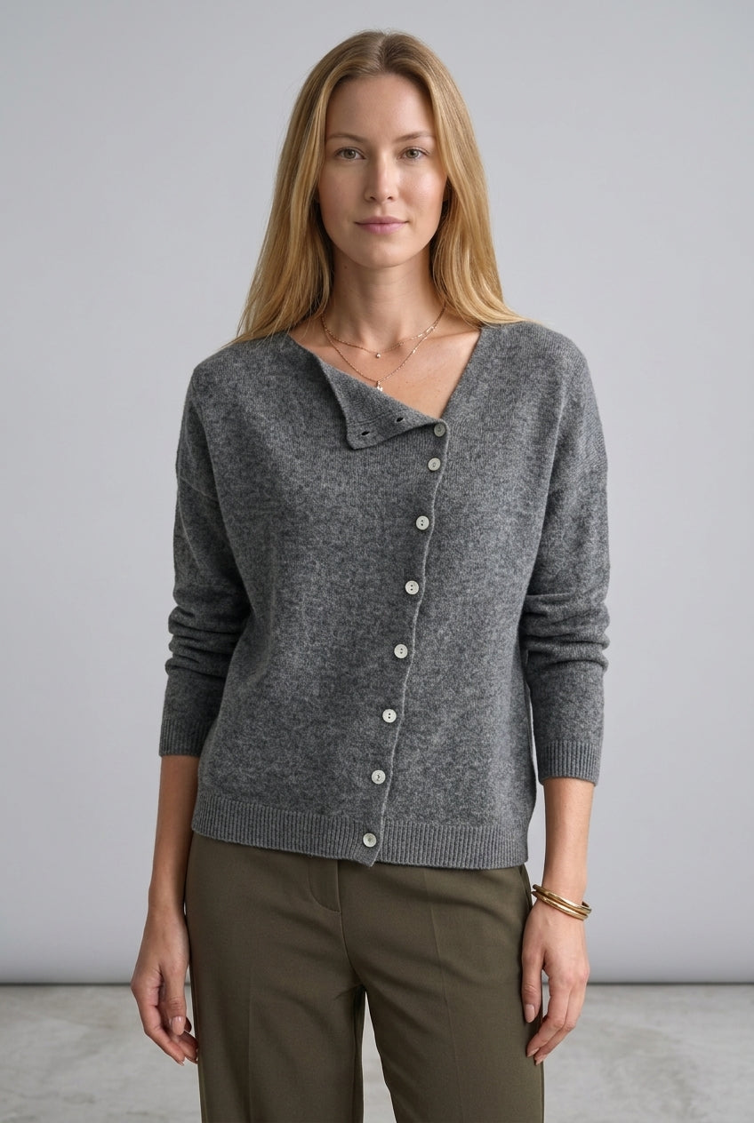 Annabel Emmanuelle | V-Neck Button-Down Cardigan