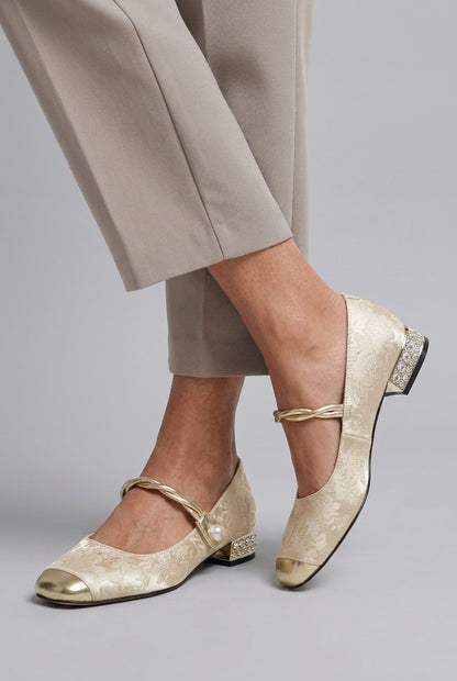 Sabrina | Braided Pearl Mary Jane Shoe