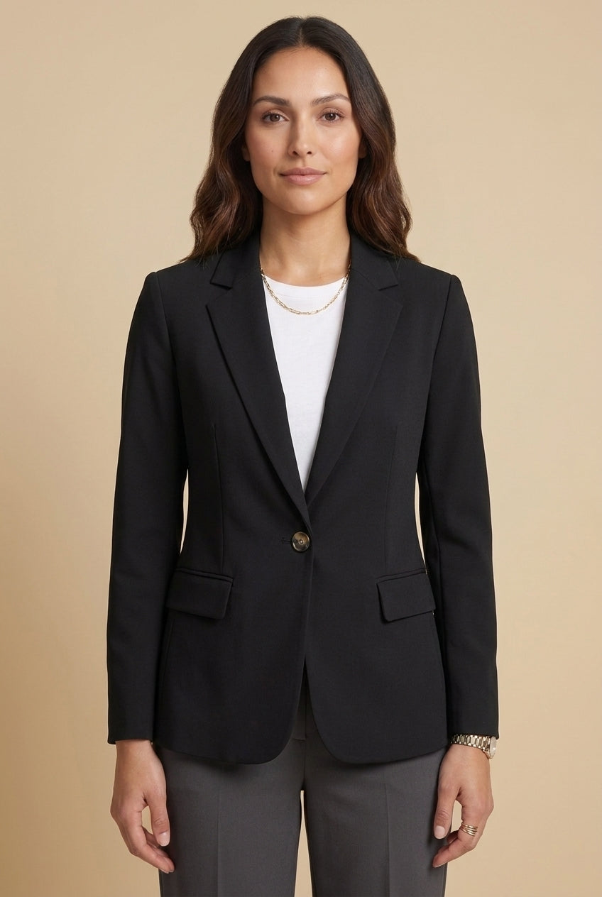 Tailored Blazer for Women, Structured Long-Sleeve Lightweight, for Work, Office, Evening & Everyday Wear