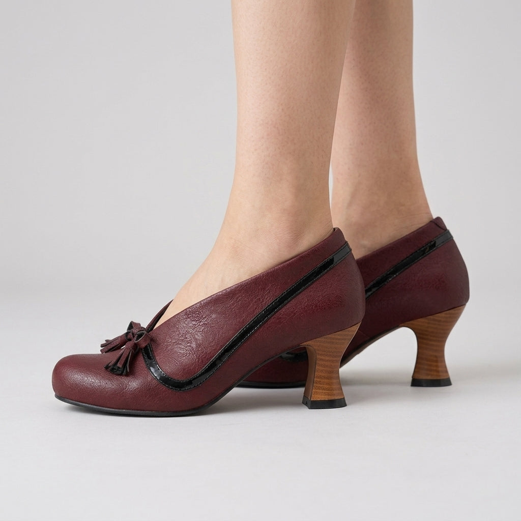 Adaline | Collar Tassel Loafer Pumps