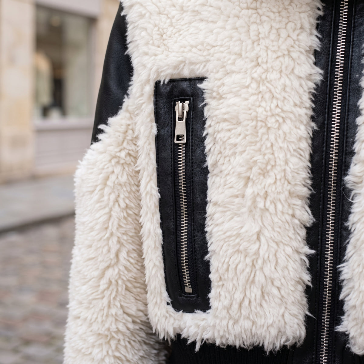 Astis | Patchwork Teddy Jacket