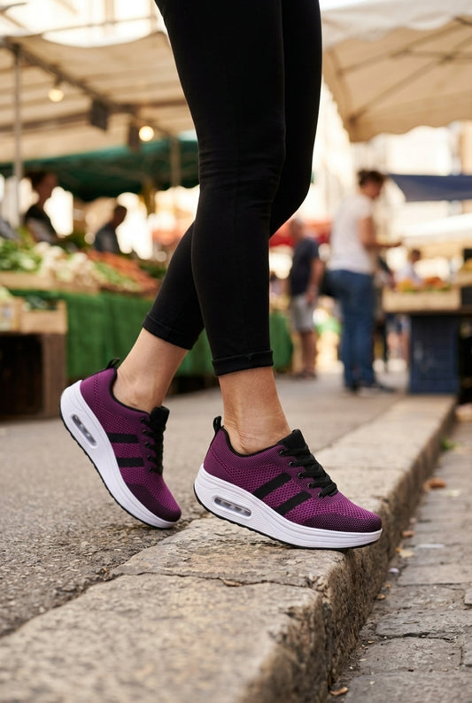 Orthopedic Air Cushion Shoes for Women, Ergonomic Arch Support Comfort, for Work, Walking, Travel & Everyday Wear