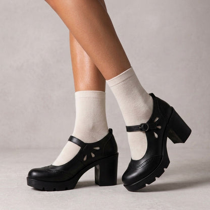 Ysabelle | Perforated Brogue Loafers