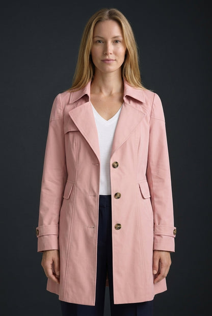Hila | Women's Everyday Water-Resistant Tailored Rain Coat with Pockets