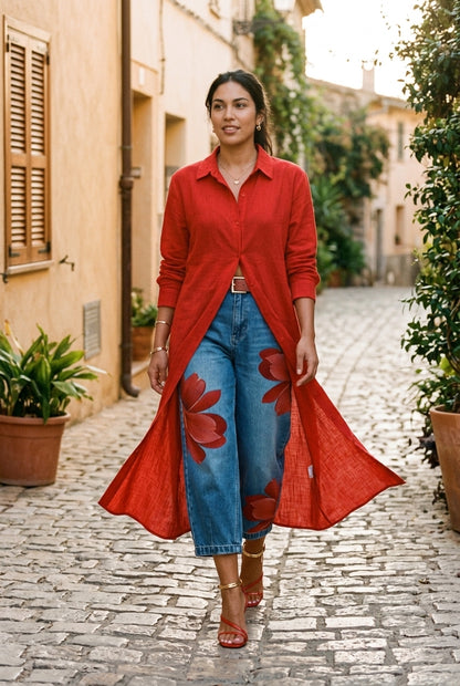 Morgane | Linen-Cotton Two-Piece Set
