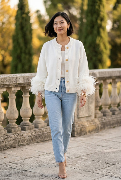Onlyn | Loose Knit Button Cardigan