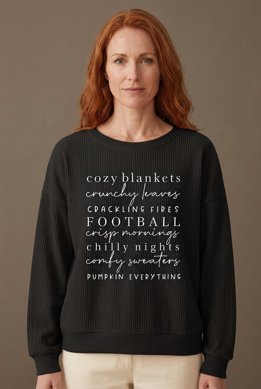 Cozy Sweatshirt for Women, Soft Relaxed-Fit Long-Sleeve Crewneck, for Fall, Casual, Lounging & Everyday Wear