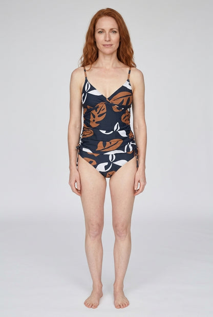 Flattering Printed Tankini Swimsuit for Women, V-Neckline Quick-Dry Lined, for Beach, Pool, Vacation & Everyday Wear