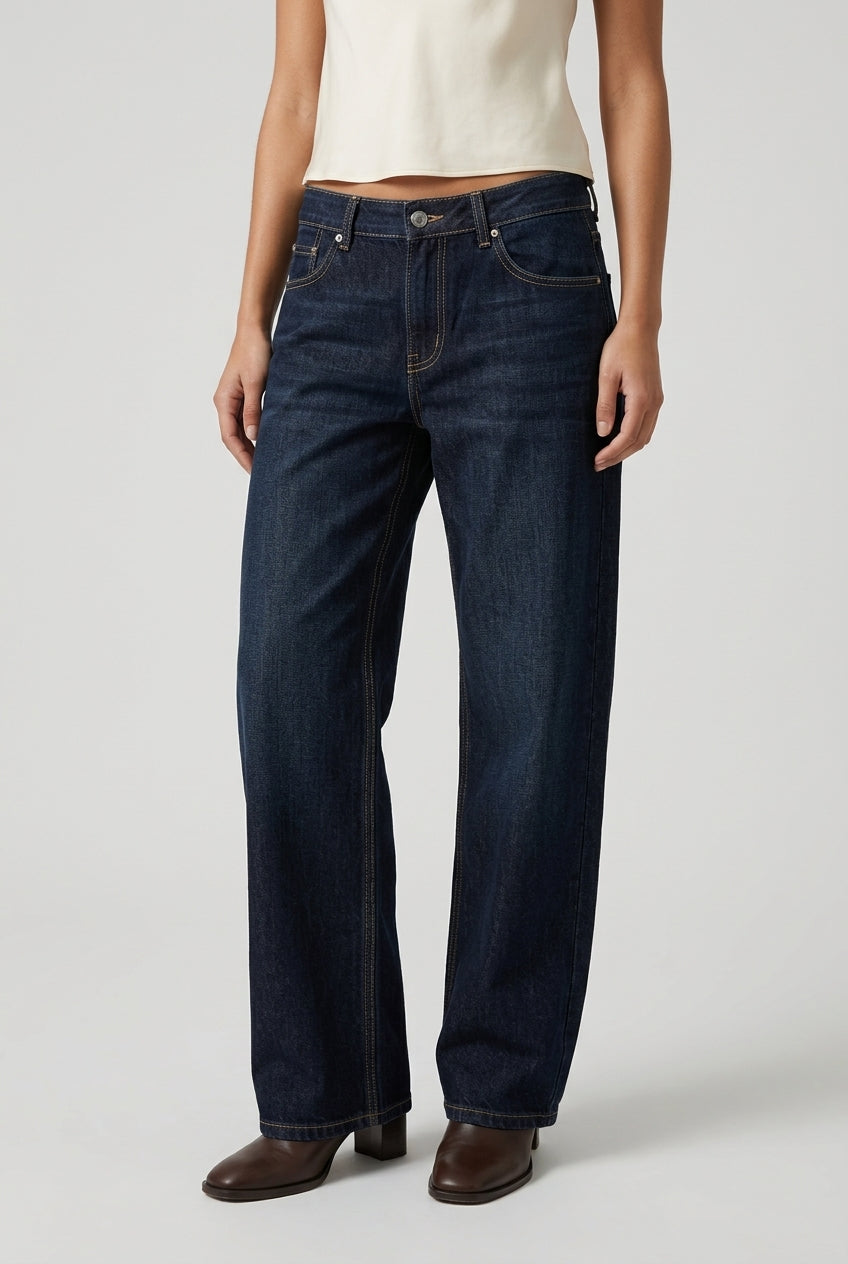 Ullya | Vintage Baggy Straight-Leg Jeans