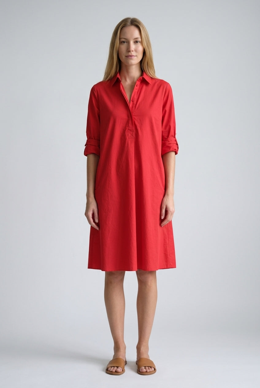 Elegant Polo Dress for Women, Lightweight Breathable Short-Sleeve Collar, for Spring, Brunch, Everyday & Casual Wear