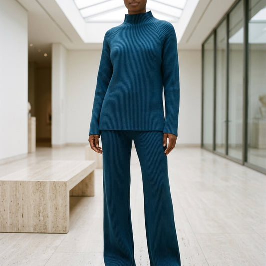 Joan | Ribbed Knit Two-Piece Set