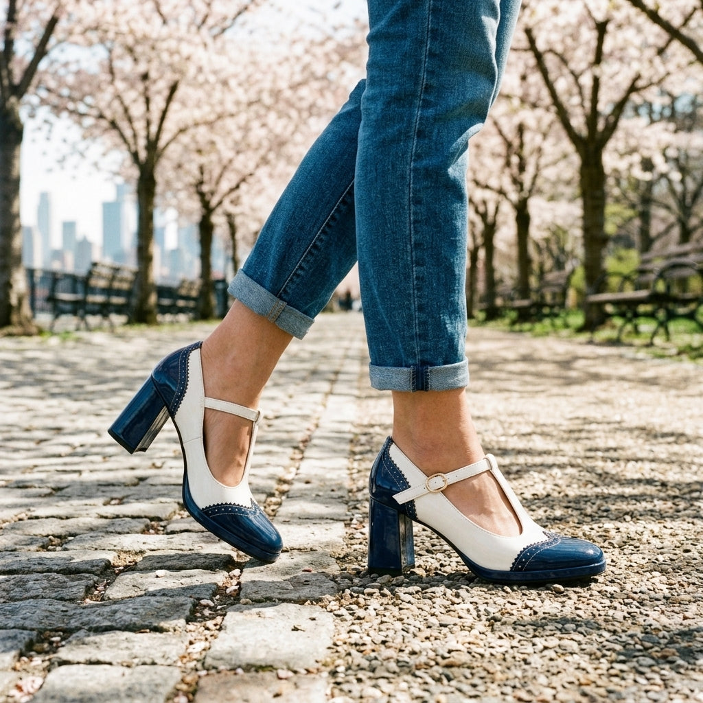 Leopoldine | Patent Brogue Loafers