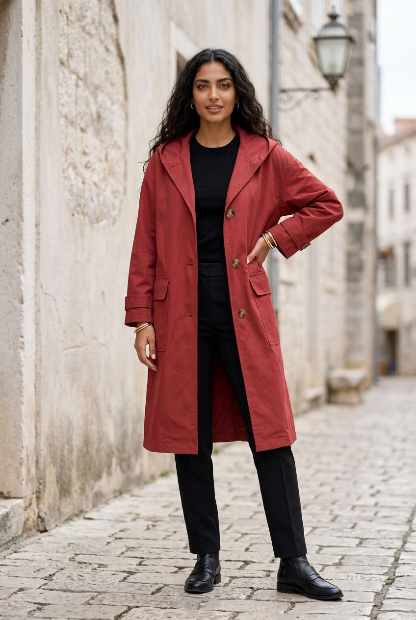 Ripley | Waterproof Hooded Trench Coat