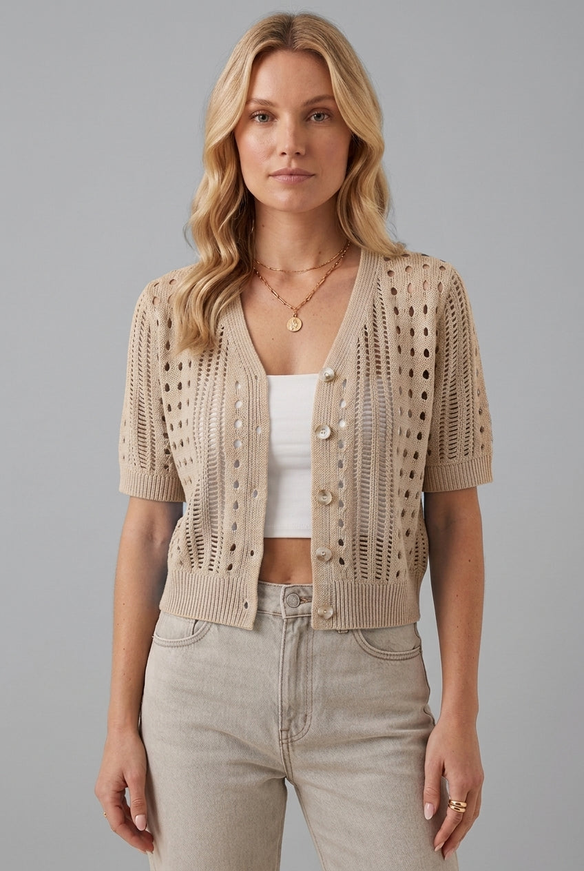 Caroline | Lightweight Short Sleeve Cardigan