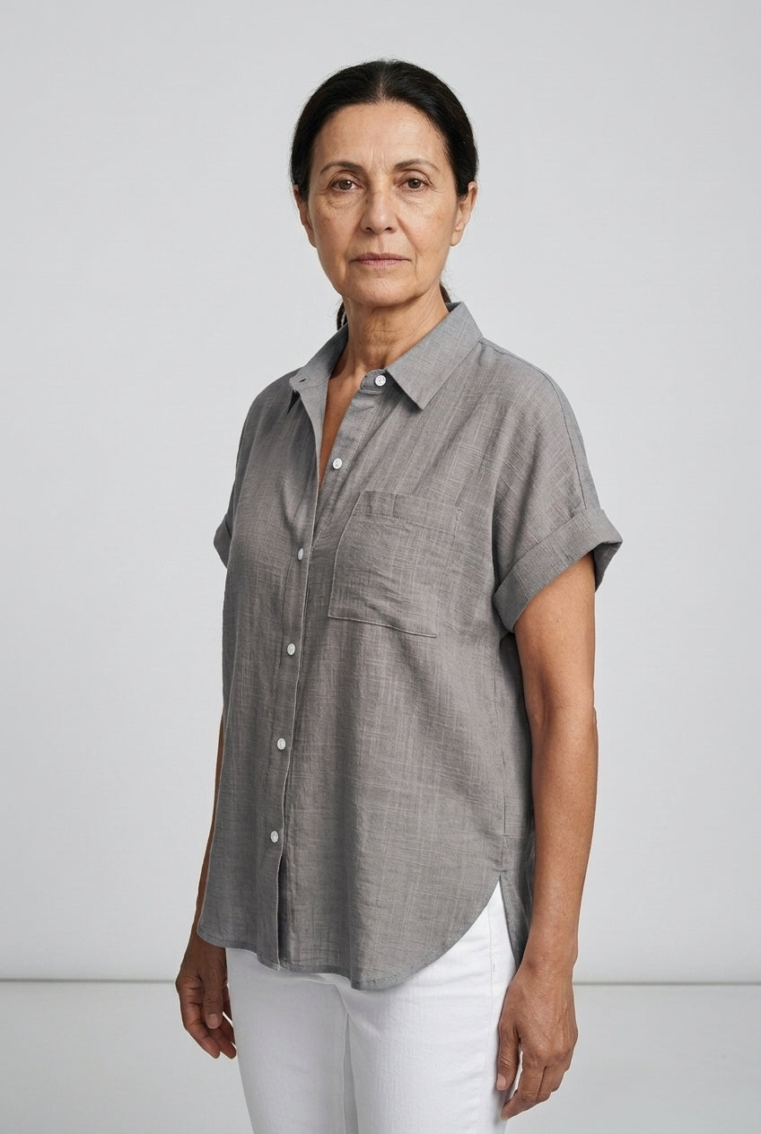 Cosima Giselle | Button-Down Short-Sleeve Shirt