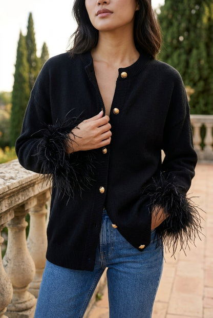Onlyn | Loose Knit Button Cardigan