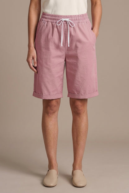 Summer Women's Relaxed Cotton Shorts with Pockets