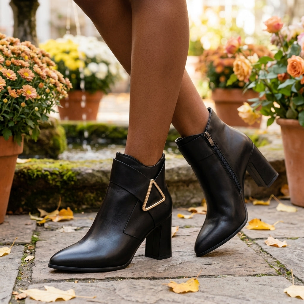 Suki Ember | Strap Detail Ankle Boots