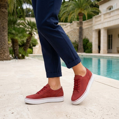 Kefira Arden | Leather Brogue Low-Top Sneaker