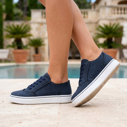 Kefira Arden | Leather Brogue Low-Top Sneaker