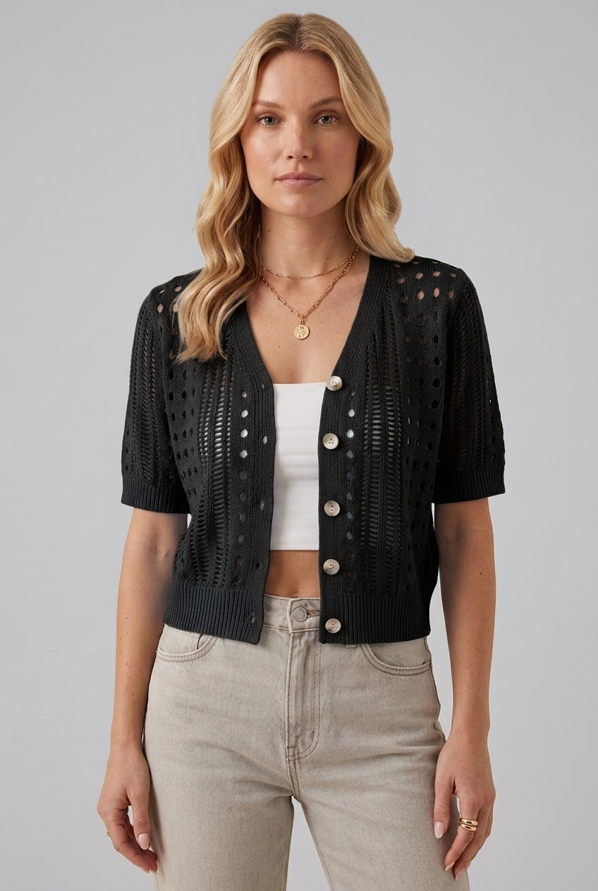 Caroline | Lightweight Short Sleeve Cardigan