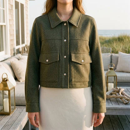Lara | Single-Breasted Trucker Jacket