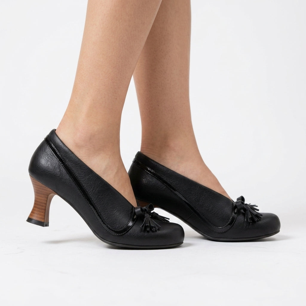 Adaline | Collar Tassel Loafer Pumps
