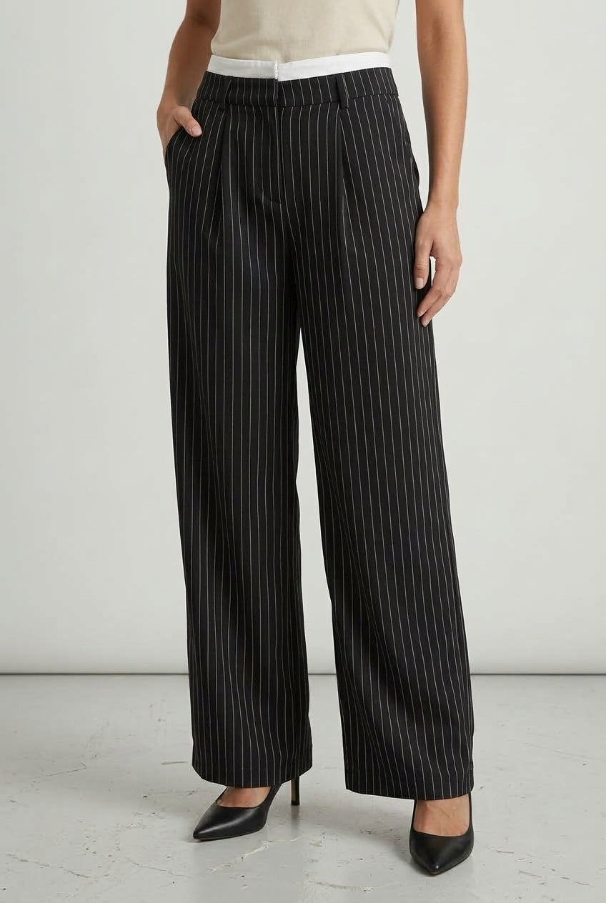 Marta | Striped Wide-Leg Trousers