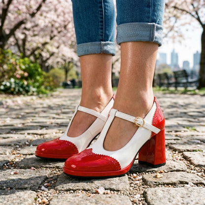 Leopoldine | Patent Brogue Loafers